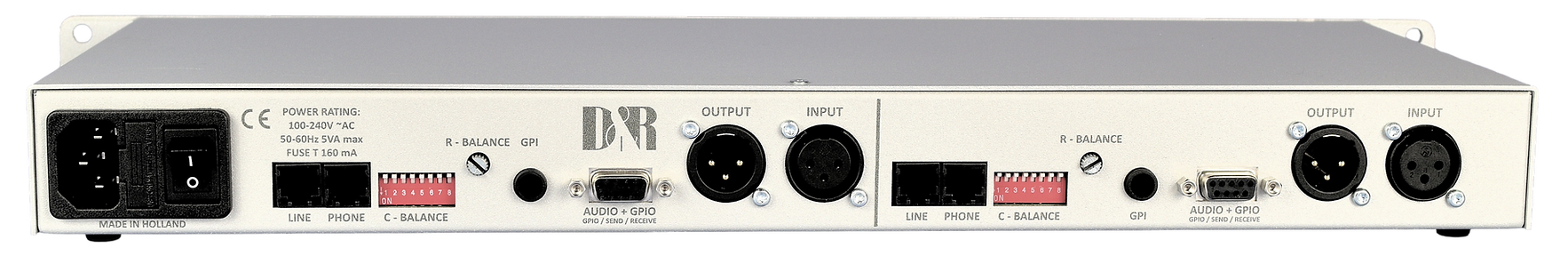 D&R Dual Telephone Hybrid-2 back panel