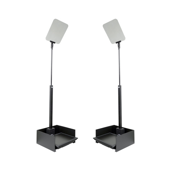 Prompter People ProLine Stage Pro AutoStepper V2 - Automatically Rising Poles Conference | Stage and Speech | Presidential Robotic Teleprompter 제품 이미지